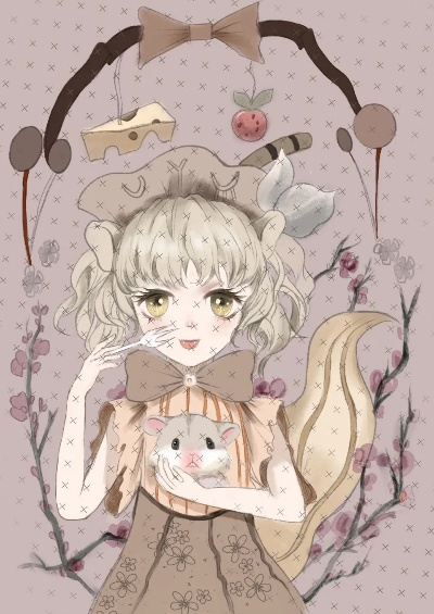 (仓鼠拟人化图片女)仓鼠拟人化：可爱少女们的萌萌日常生活